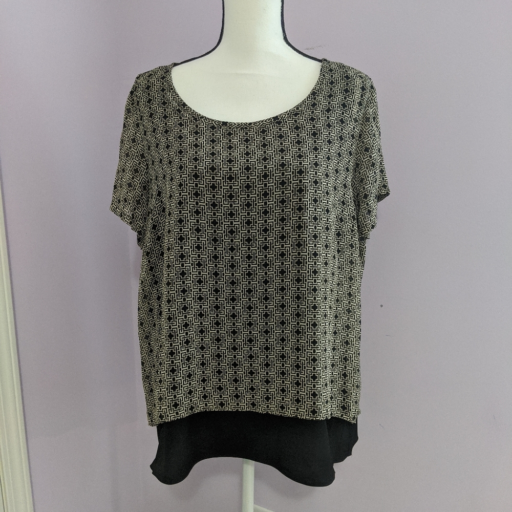 Women's XL Dana Buchman lined blouse